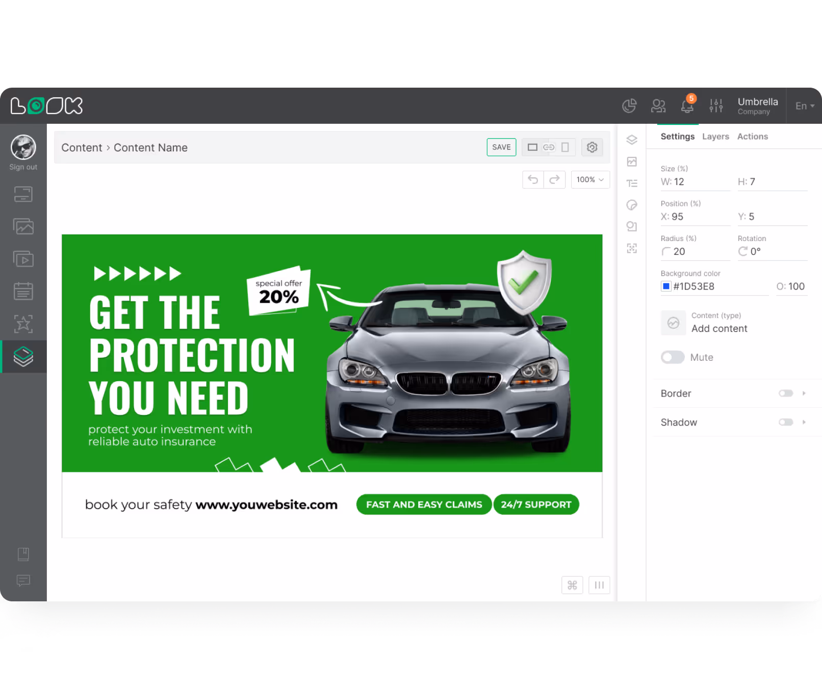 Content Creator Dashboard Screenshot